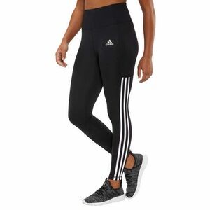 Adidas Women's Black and White Striped Leggings